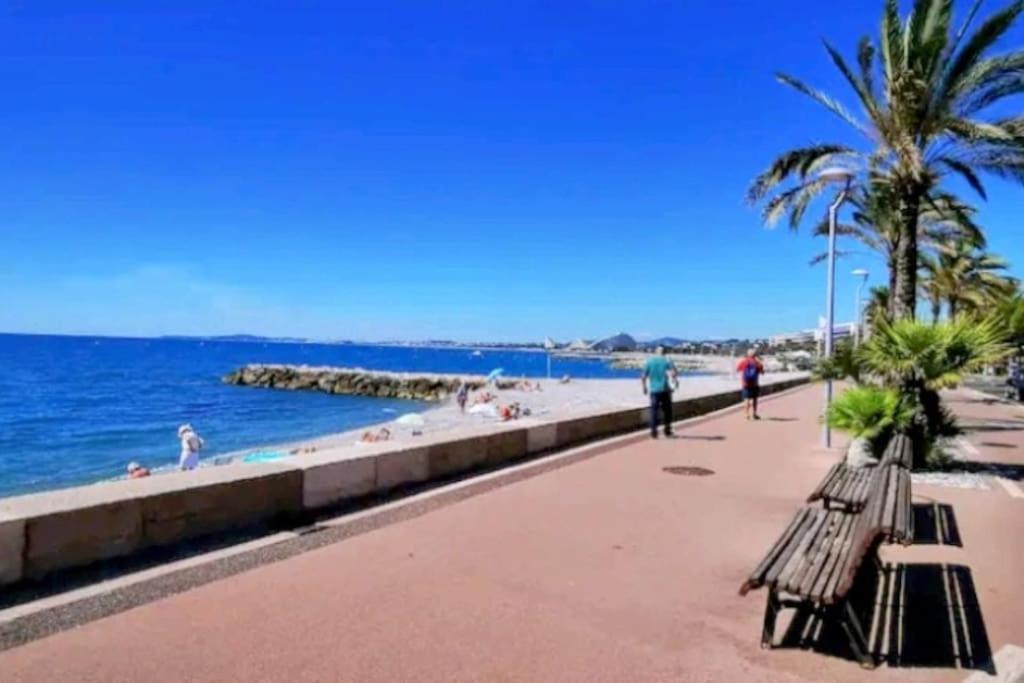 Oasis Marin 1 Studio Proche Mer Parking Wifi Cagnes-sur-Mer Exterior photo